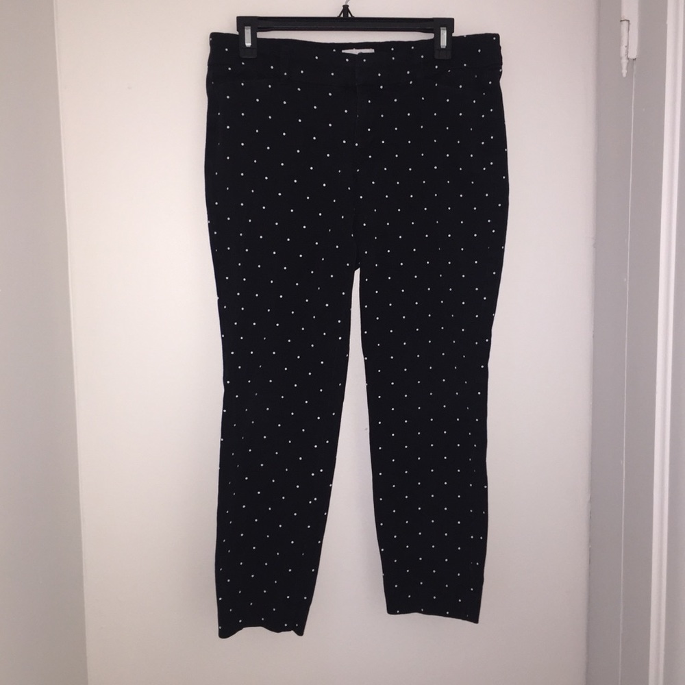 Old Navy Black Polka Dotted Pants